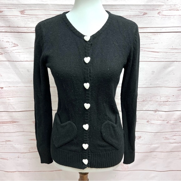Vintage Y2K Yumi Kim Kitsch Heart Cardigan - Picture 2 of 8